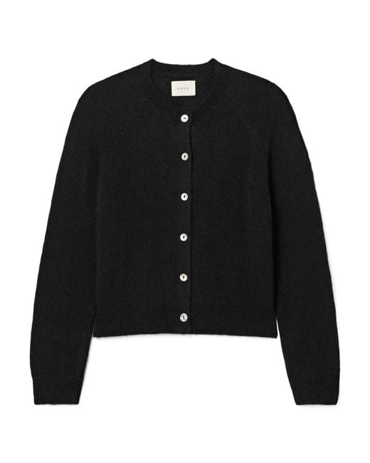 Doen Black Long-Sleeved Cardigan