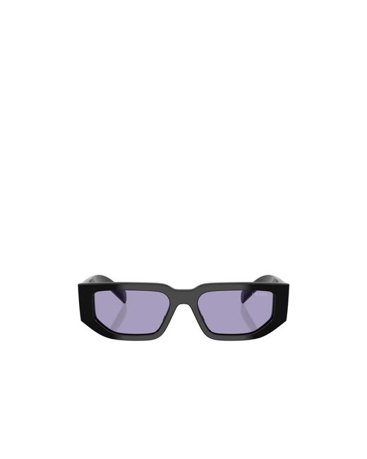 Prada White Eyewear Rectangular Frame Sunglasses for men