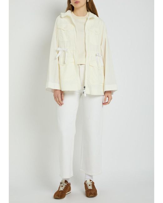 Moncler White Cotton Crew Neck T-Shirt