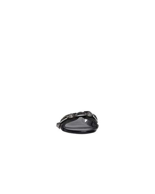 Balenciaga Black Cagole Flat Sandals