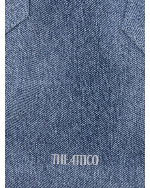 The Attico Blue The La Passeggiata Medium Tote Bag