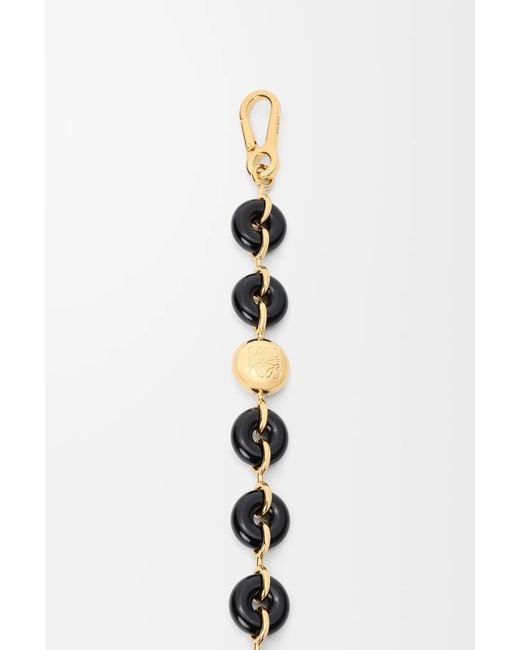 Loewe White Two-Tone Chain Strap