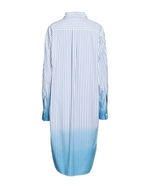 Marni Blue Striped Shirt Dress
