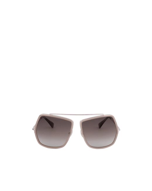 Max Mara Multicolor Oversized Frame Sunglasses