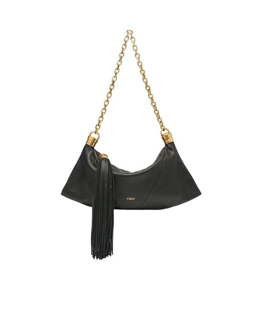 Chloé Black Chloé Small Foulard Shoulder Bag
