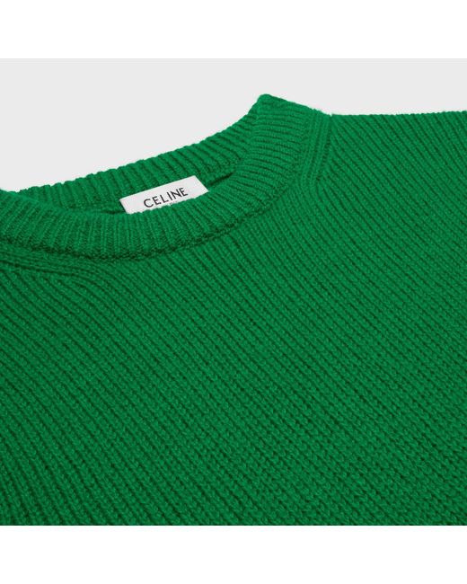 Céline Green Crewneck Sweater