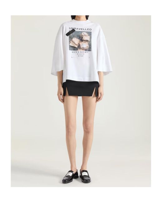 Givenchy Black Sliced Mini Skirt