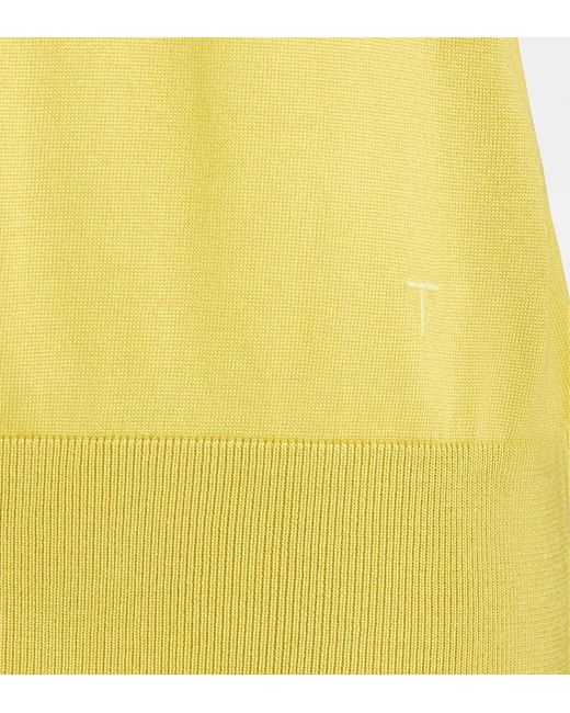 Tod's Yellow Button-Fastening Polo Shirt