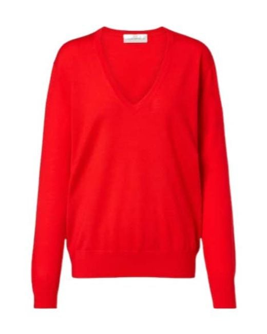 Dries Van Noten Red Wool Sweater