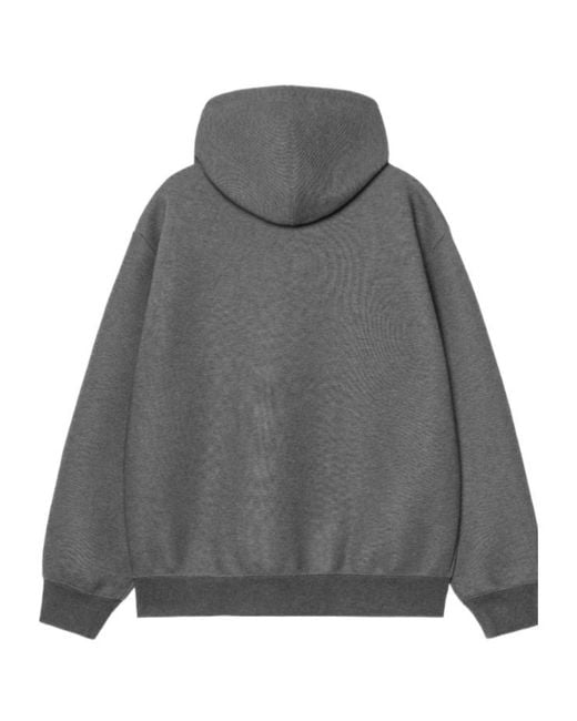 Carhartt Gray Hooded Alda Sweatshirt for men