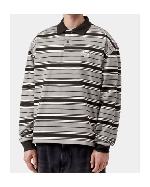 Carhartt Gray L/Devitt Rugby Shirt for men