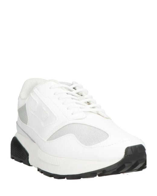 DIESEL White Simple Low-Top Casual Shoes