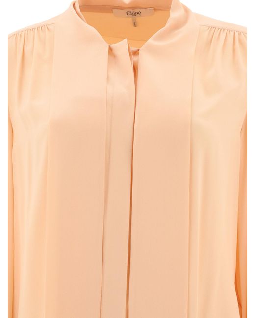 Chloé Multicolor Chloé Bow Detailed Blouse