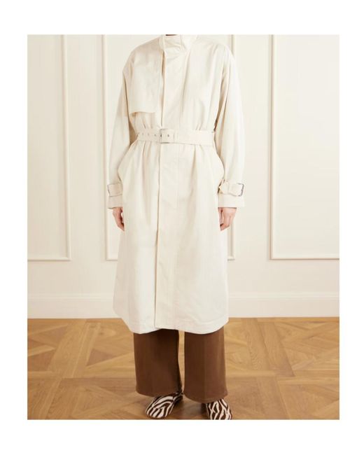 FRAME White The Field Belted Trench Coat