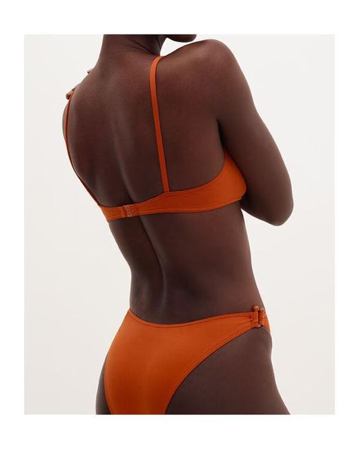 Eres Orange Triangle Bikini Top