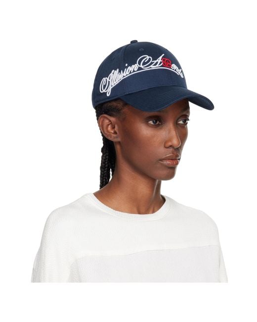 STEFAN COOKE Blue Monogrammed Baseball Cap