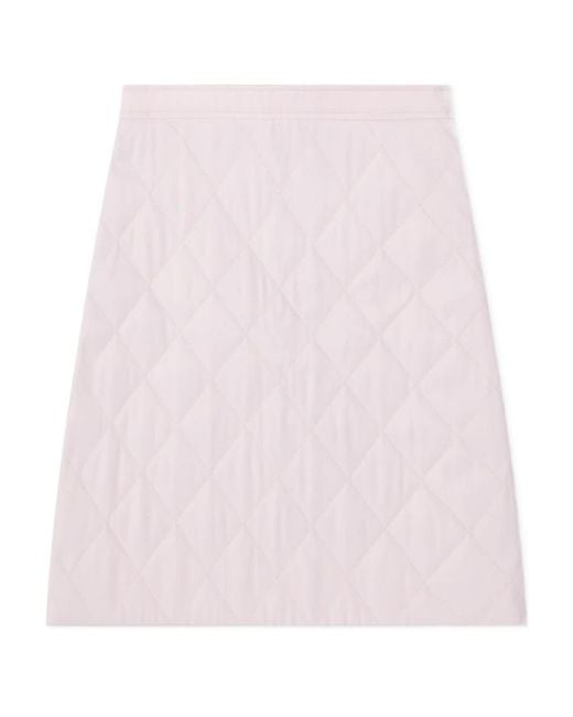 Burberry Pink Diamond Quilted Mini Skirt