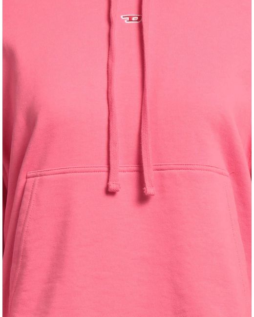 DIESEL Pink Solid-Color Hoodie
