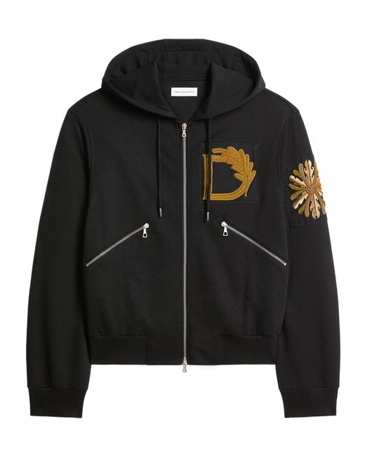 Dries Van Noten Black Zip-Throughs for men