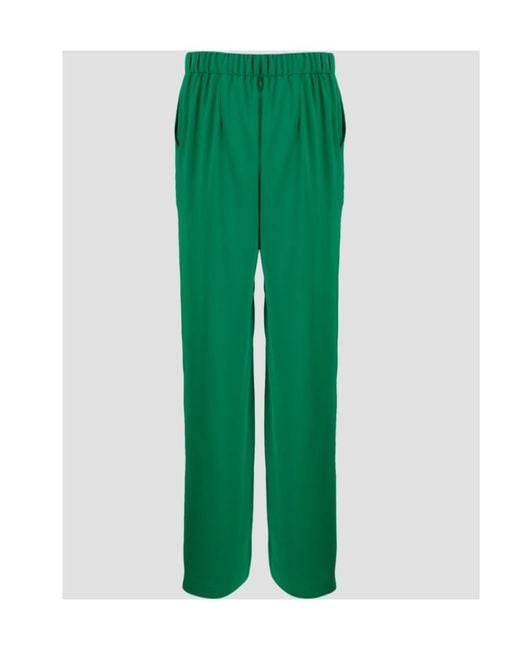 P.A.R.O.S.H. Green P.A.R.O..H. High-Waist Wide-Leg Tailored Trousers