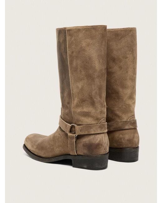 Golden Goose Deluxe Brand Brown High Biker Boots