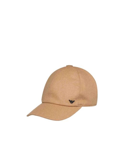 Emporio Armani Natural Button Cap for men