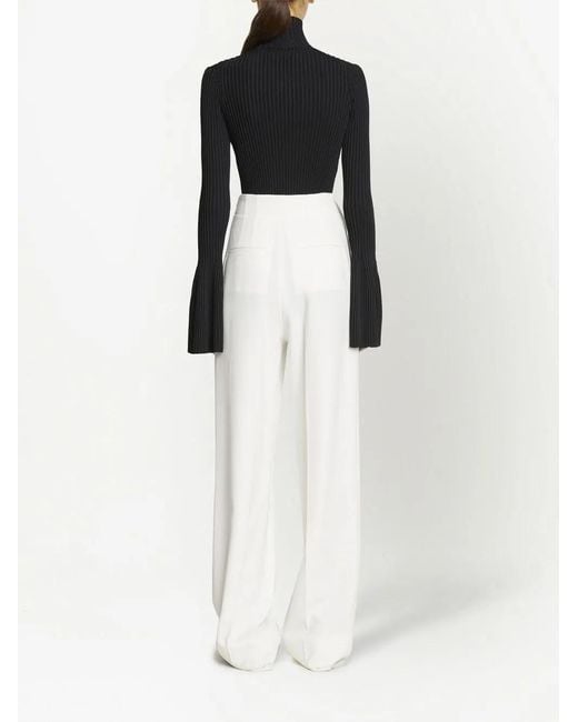 Proenza Schouler Black Half-Zipped High Neck Jumper