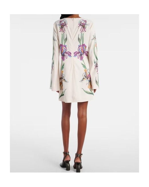 LaDoubleJ Pink Supremes Swing Floral Jersey Minidress