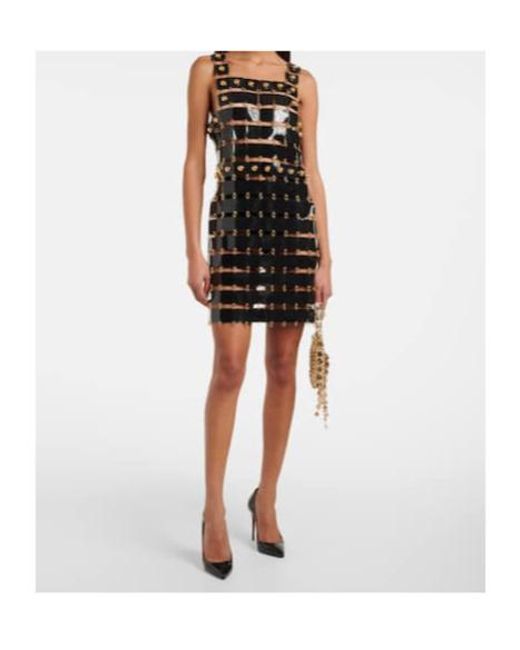 Rabanne Black Studded Minidress