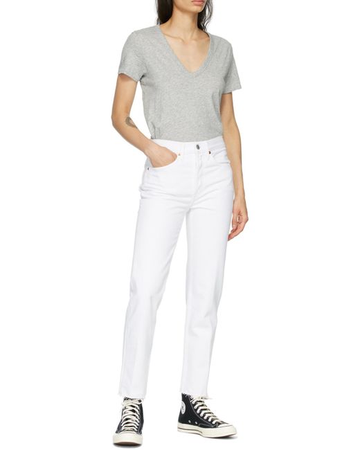 Re/done White Re Done X Levis Collaboration Jeans