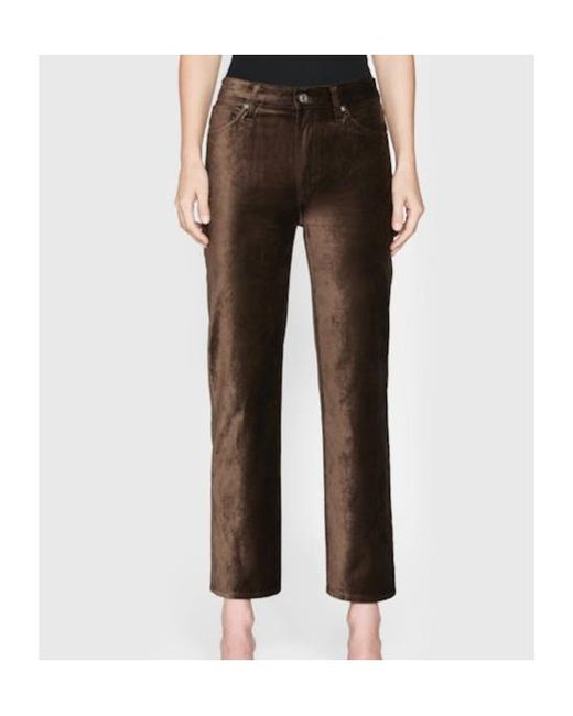 FRAME Brown Le Sleek Trousers