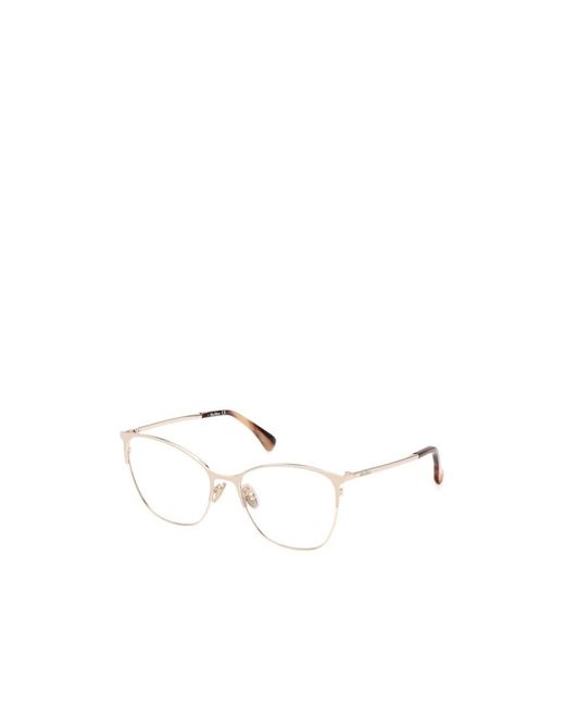 Max Mara Natural Square Frame Glasses