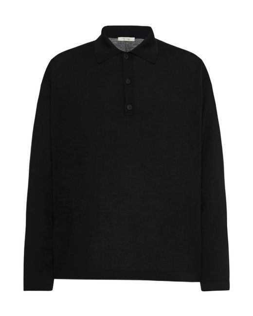 The Row Black Wool Djon Sweater for men