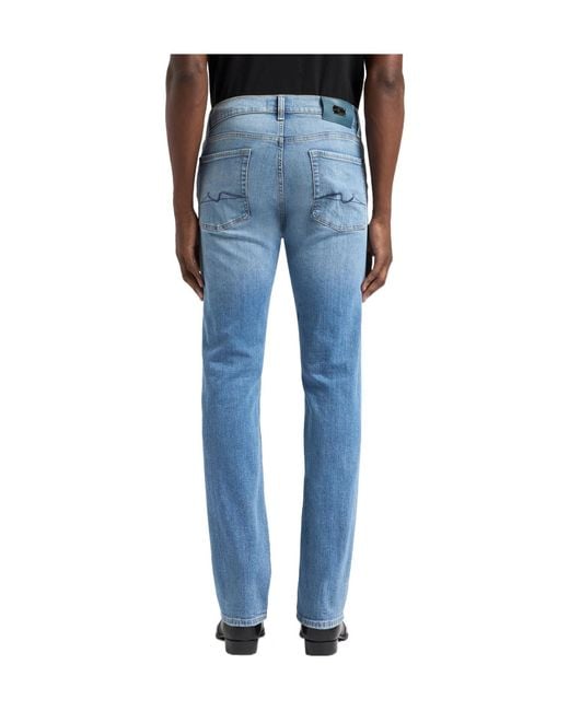 7 For All Mankind Blue Belt Loop Jeans for men