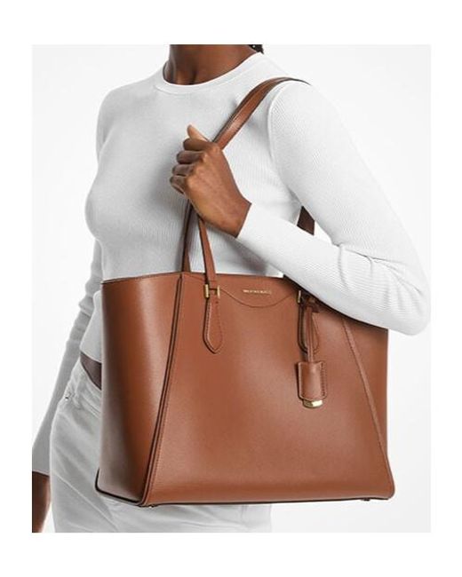MICHAEL Michael Kors Brown Taryn Large Tote Bag