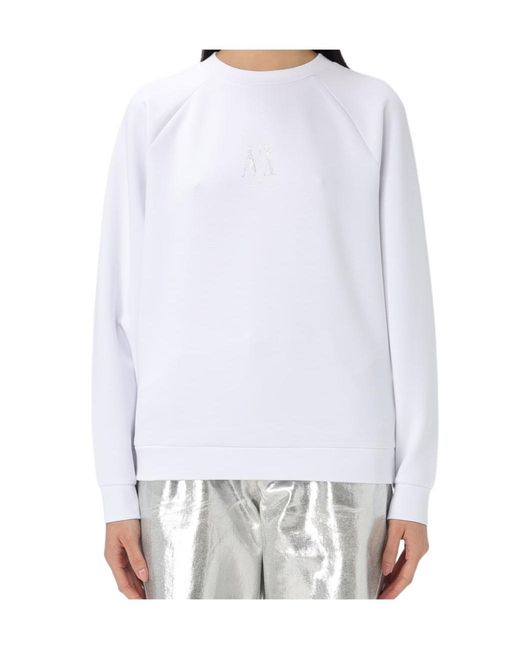 ARMANI EXCHANGE White Long Sleeve Sweatshirt
