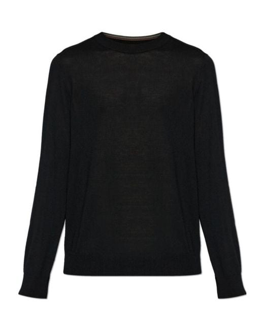 Paul Smith Black Long-Sleeves Sweater for men
