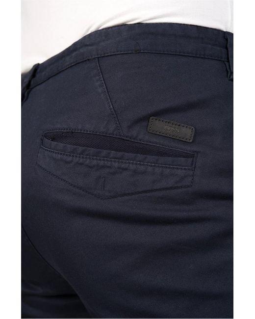 Boss Blue Logo Details Casual Pants for men