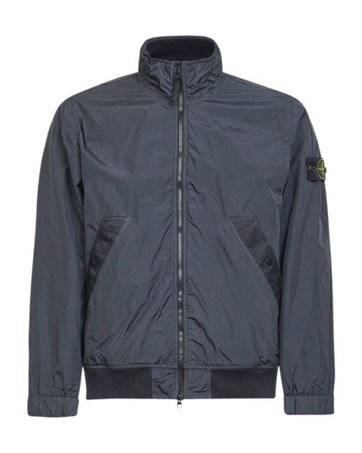 Stone Island Blue Long-Sleeved Jacket for men
