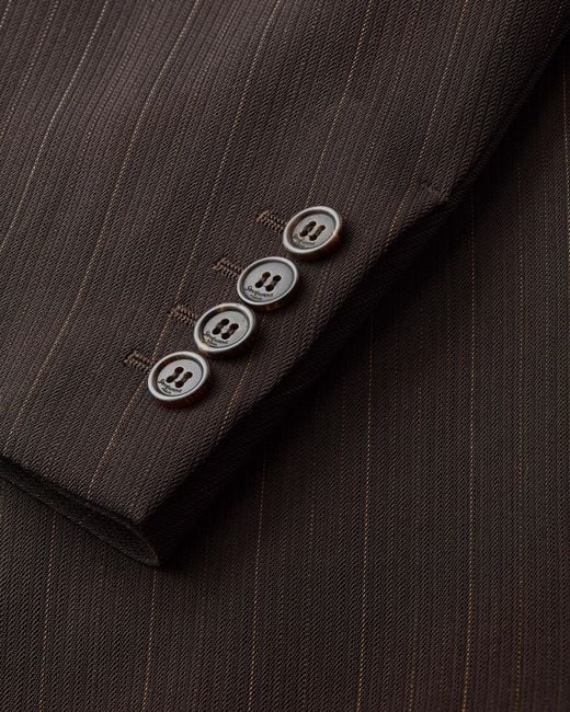 Saint Laurent Brown Single-Breasted Jacket