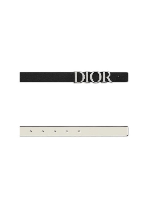 Dior White Reversible D-Dream Belt