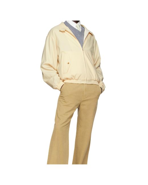 Auralee Natural Long Sleeve Casual Jacket for men