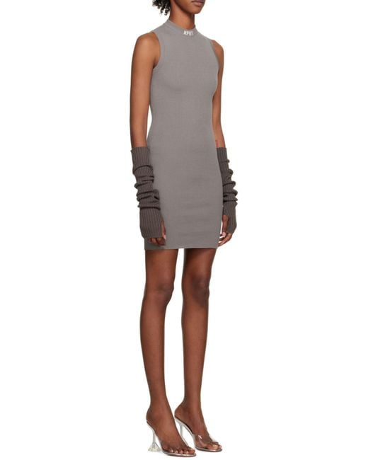 Heron Preston Brown Sleeveless Dress