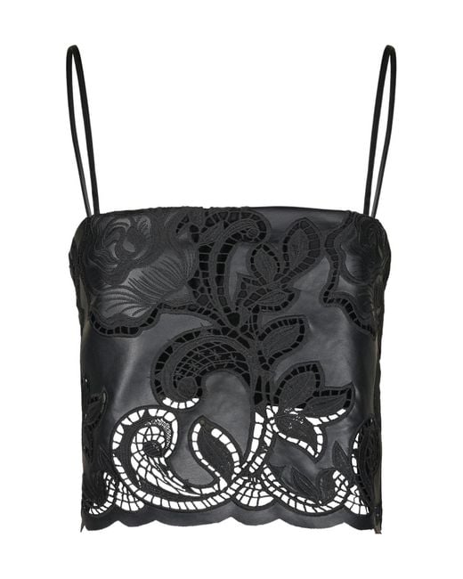 Johanna Ortiz Black Seduccion Lunar Top