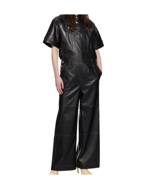 Stand Studio Black Short-Sleeved Jumpsuit