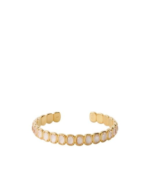 Ivi Metallic Crystal Cuff Bracelet