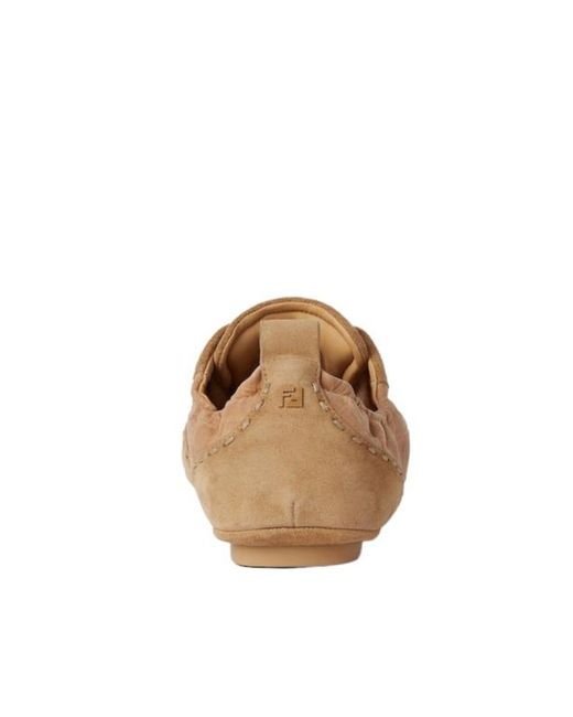 Fendi Brown Fit Low-Top Sneakers for men
