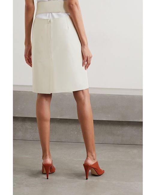 Givenchy White Cut Embossed Skirt