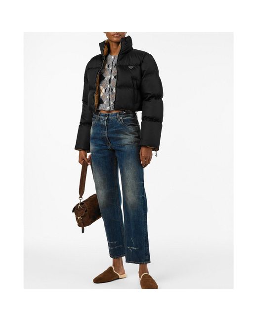 Prada Black Casual Puff Down Jacket