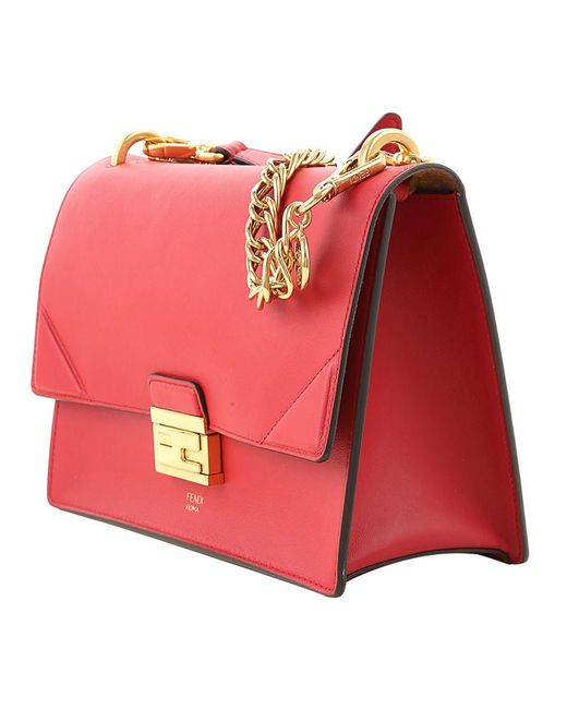 Fendi Red Kan U Shoulder Bag